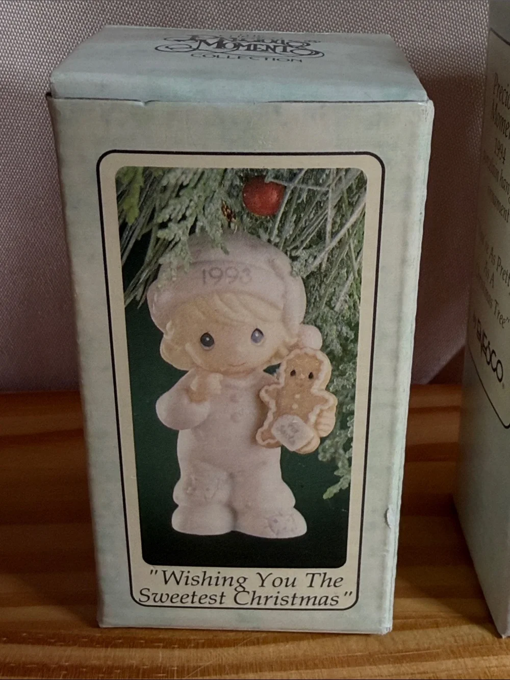 Vintage Precious Moments Christmas Ornament Lot (4-Piece Set) 1993-1997 NIB